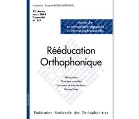 Image du produit N° 257 - Recherche en orthophonie-logopédie et identité professionnelle (pdf)